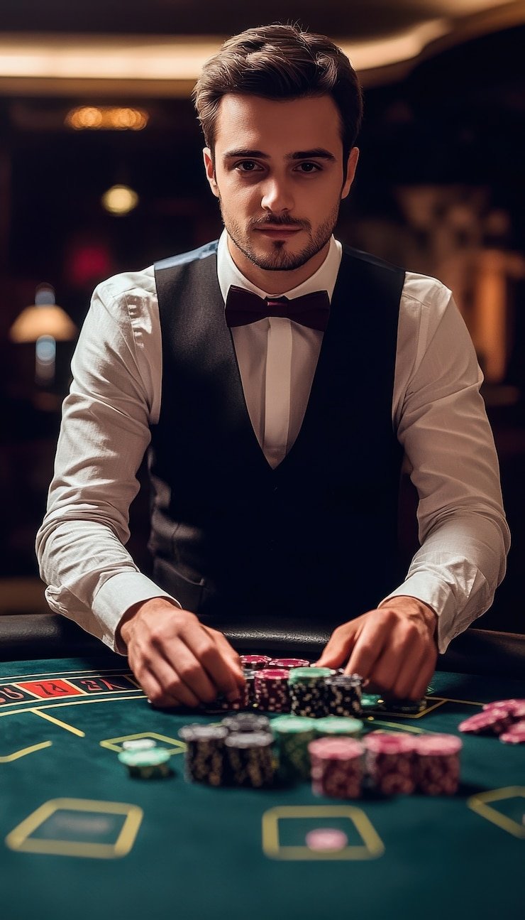 Antarmuka permainan cektoto Pretty Gaming menampilkan roulette dengan chip dan taruhan